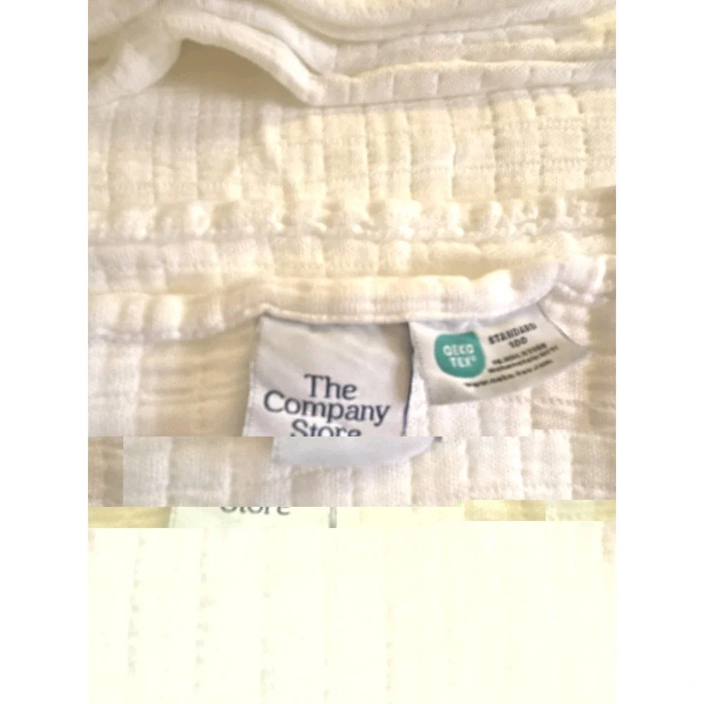 The Company Store Gossamer 100% Cotton Gauzy Light Blanket White Twin NEW! $149